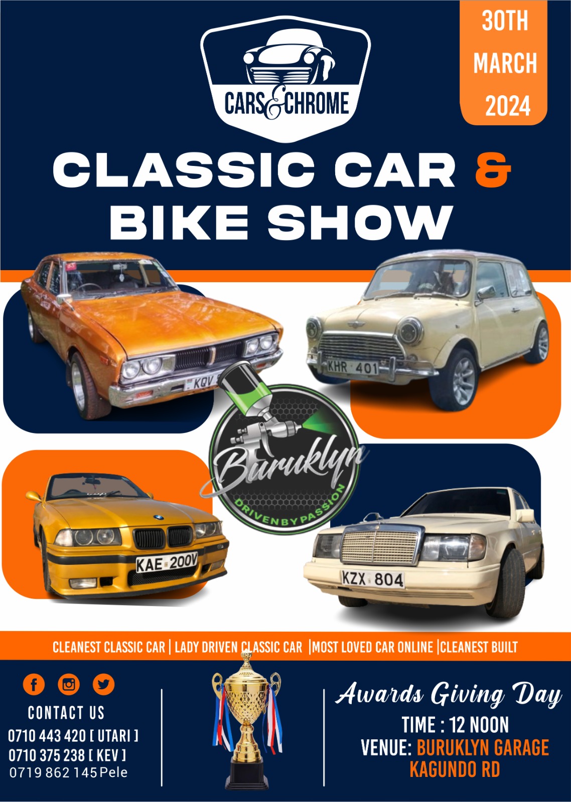 Cars & Chrome  Classic Car and Bike Show.