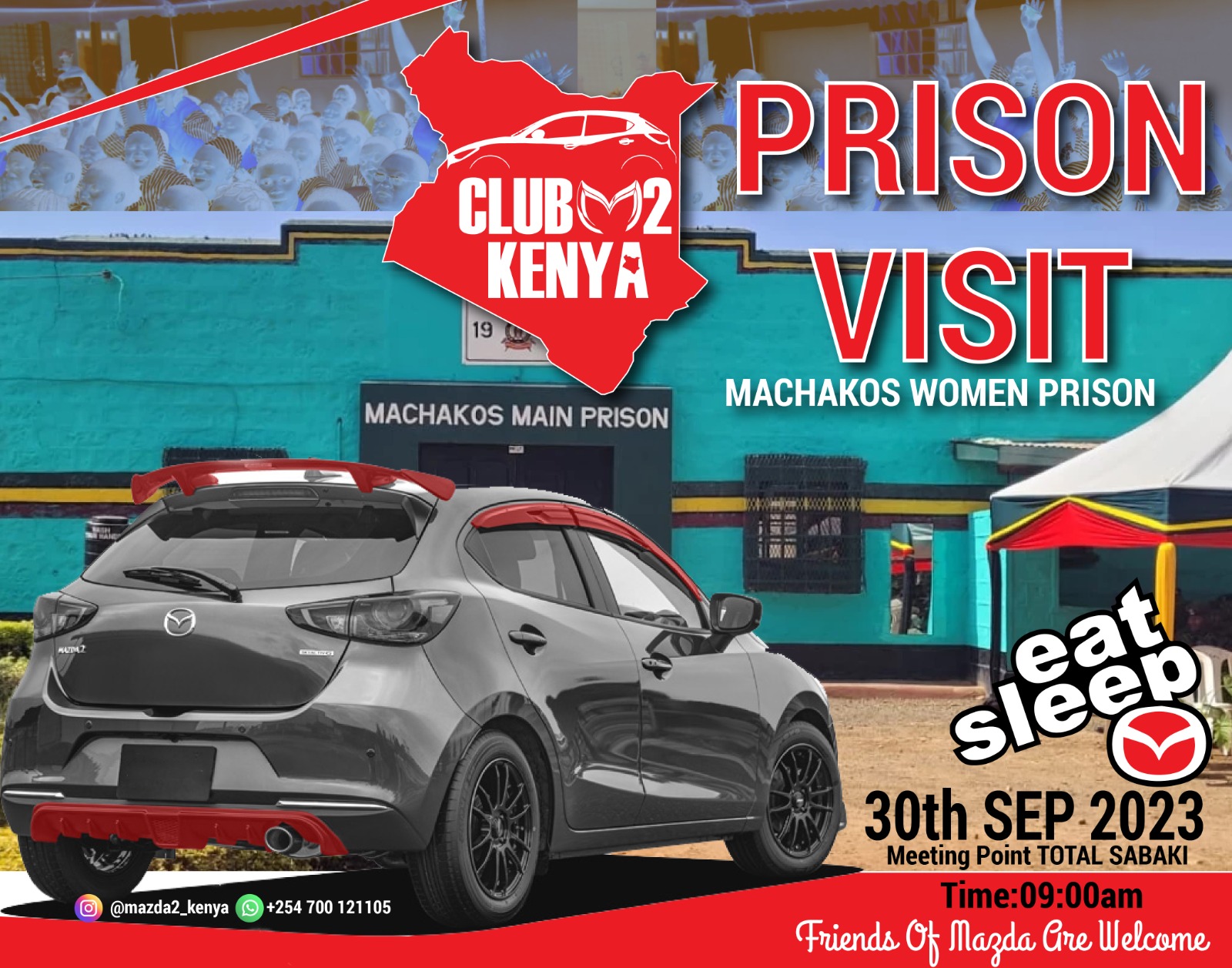 Club Mazda 2 Kenya Prison Visit