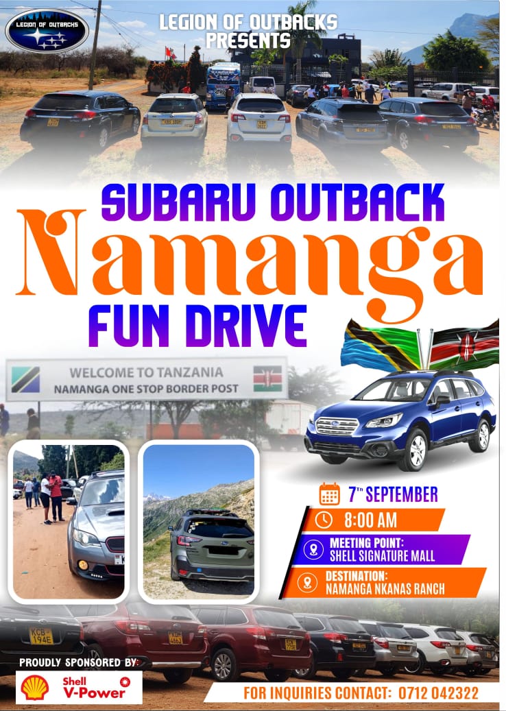 Subaru Outback Namanga Drive