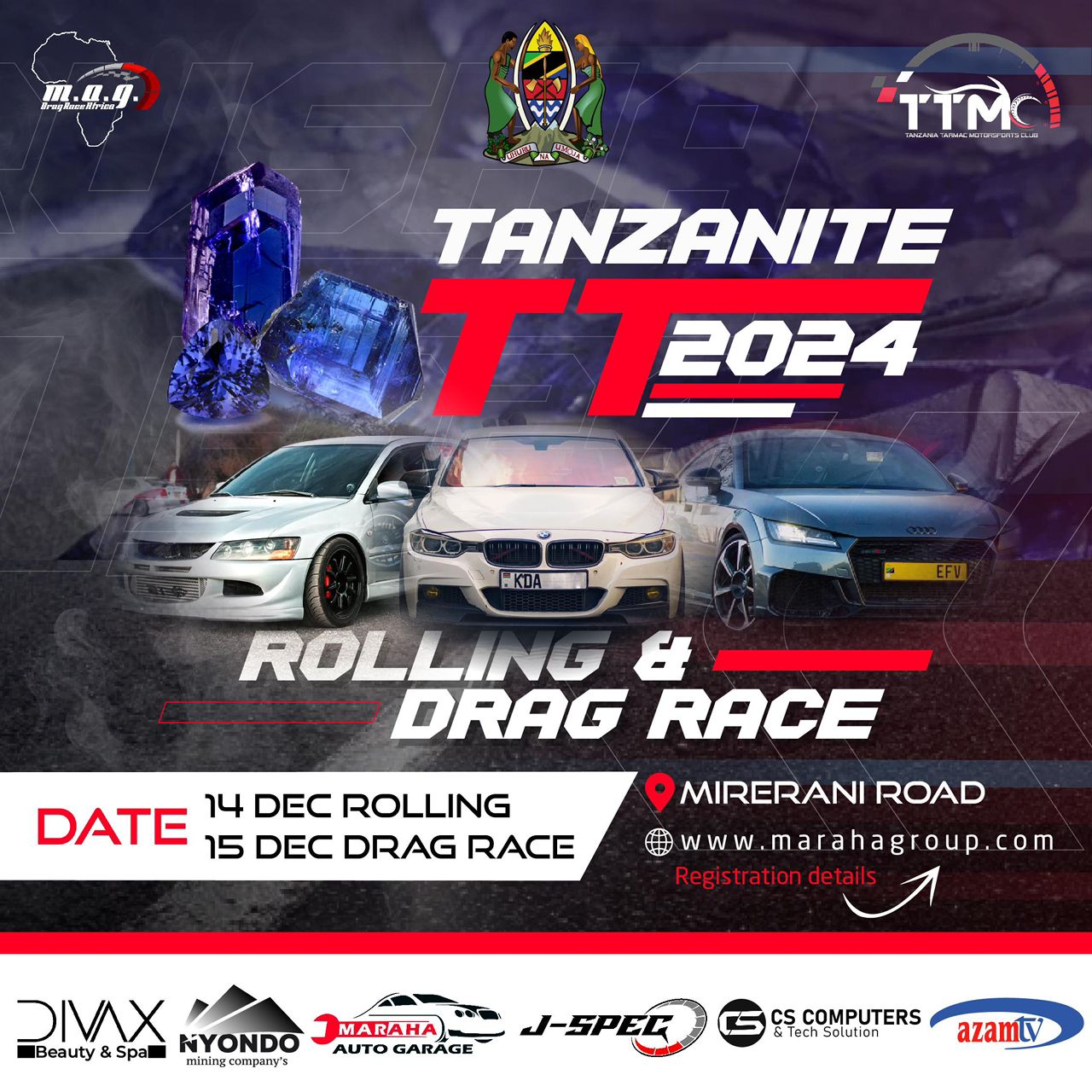 Tanzanite TT (Rolling &Drag Races)